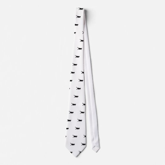 Zwarte kat stropdas (Voorkant)