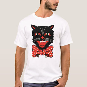 zwarte kat T-shirt