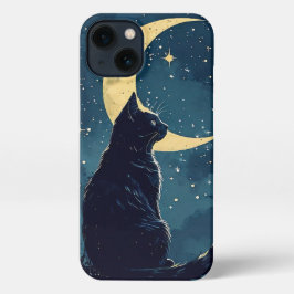 Zwarte kat telefoonhoesje voor iPhone iPhone 13 Hoesje
