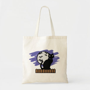 Zwarte kat tote bag