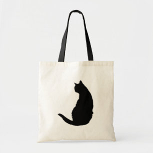 Zwarte kat tote bag