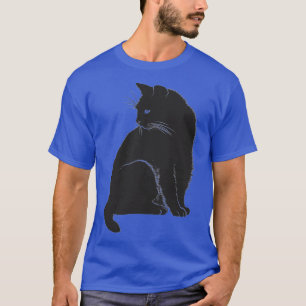 Zwarte kat Ts T-shirt