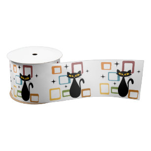 Zwarte kat uit de middeleeuwen lint