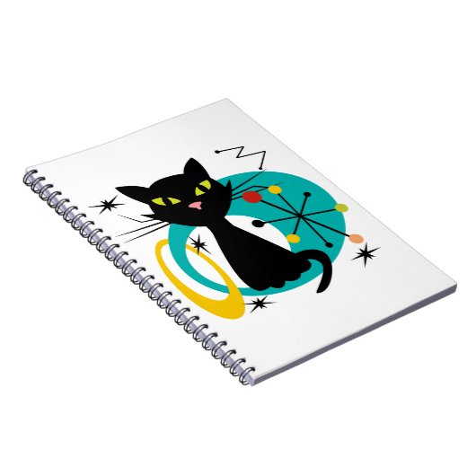 Zwarte kat uit de middeleeuwen notitieboek (Rechterzijde)