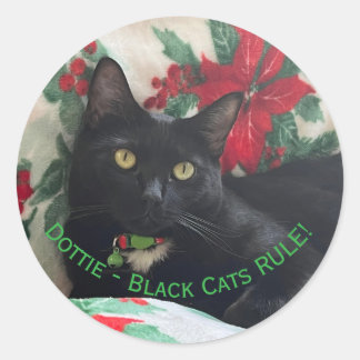 Zwarte Kat Vakantie Sticker