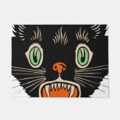  zwarte kat van Halloween Scared Deurmat (Voorkant)
