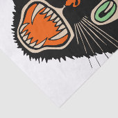 zwarte kat van Halloween Scared Tissuepapier (Detail)