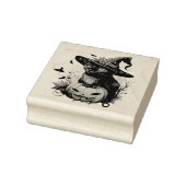 Zwarte Kat, Vleermuizen en Jack-O-Lantern Rubberstempel (Stempel)