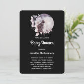 Zwarte Kat voor een Magische Full Moon Shower Kaart (Staand voorkant)