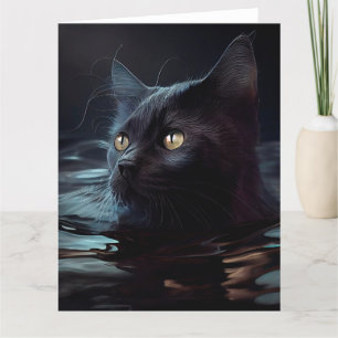 Zwarte Kat wenskaarten Kaart
