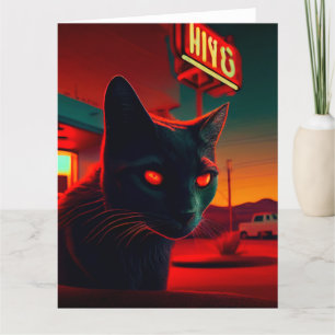 Zwarte Kat wenskaarten Kaart