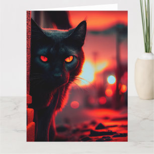 Zwarte Kat wenskaarten Kaart