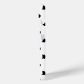 Zwarte kat (wit) Case-Mate iPhone case (Achterkant / Links)