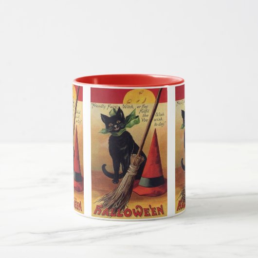  zwarte kat, Witch's kamer en Pet Mok (Midden)