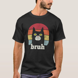 Zwarte Kat Zegt u201CBruhu201D u2013 Schattige Kat T-shirt