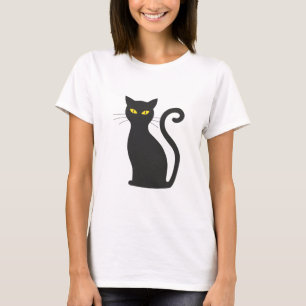Zwarte katje t-shirt