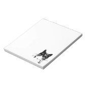 Zwarte katteblok notitieblok (Gedraaid)