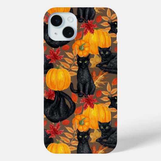 Zwarte katten en pompoenen 2 Case-Mate iPhone case (Achterkant)