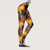Zwarte katten en pompoenen 2 leggings (Rechts)