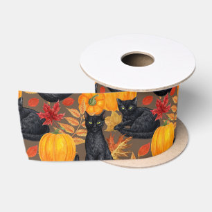 Zwarte katten en pompoenen 2 lint