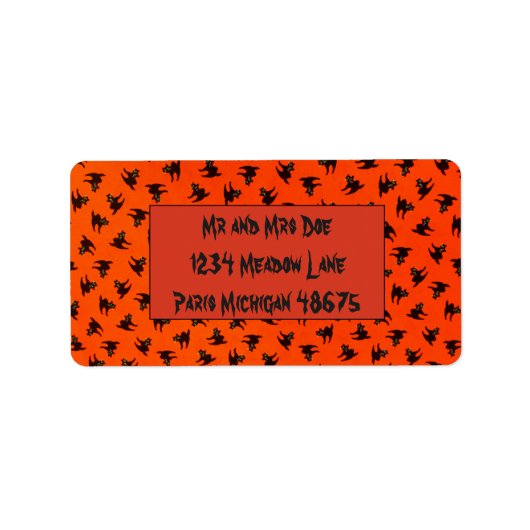Zwarte Katten Etiket (Voorkant)
