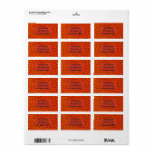 Zwarte Katten Etiket (Full Sheet)