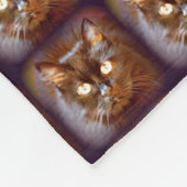 zwarte katten fleece deken (Hoek)