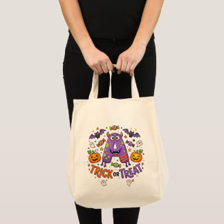 Zwarte Katten Halloween Trick-or-Treat Zak Tote Bag