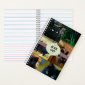 Zwarte katten notitieboek (Binnen)