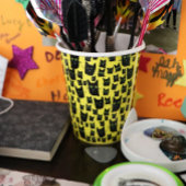 Zwarte katten papieren bekers