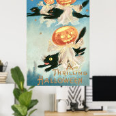 zwarte katten poster (Thuiskantoor)