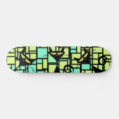 Zwarte katten Skateboards (Horizontaal)