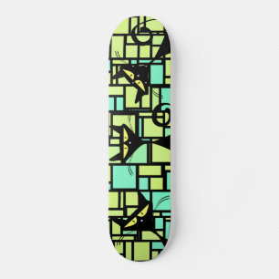Zwarte katten Skateboards