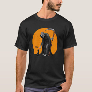 Zwarte Katten Skelet Hand Boop Kattenliefhebber Ha T-shirt