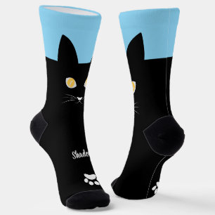Zwarte Katten Soks Cadeau voor Kattenmoeder & Katt Sokken