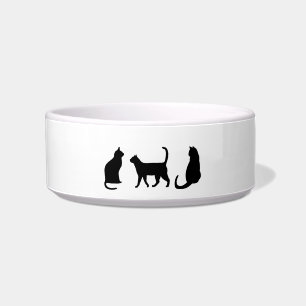 Zwarte katten  voerbakje