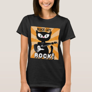ZWARTE KATTEN ZIJN AWESOME! Zwarte Cartoon Kat Spe T-shirt
