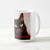 Zwarte katten zijn mooie Mok (Voorkant rechts)