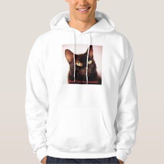 Zwarte katten zijn prachtige hoezen hoodie