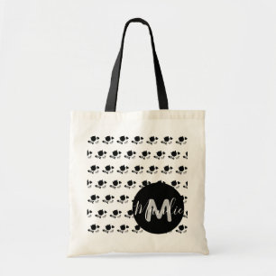 Zwarte katten zwart-wit Naam bibliotheek boeken Tote Bag
