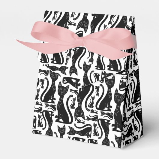 Zwarte kattencadeaus bedankdoosjes (Voorkant Zijde)