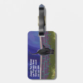 Zwarte kattencadeaus en Accessoires Bagagelabel (Achterkant verticaal)