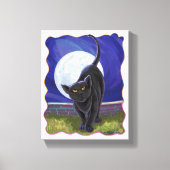 Zwarte kattencadeaus en Accessoires Canvas Afdruk (Voorkant)