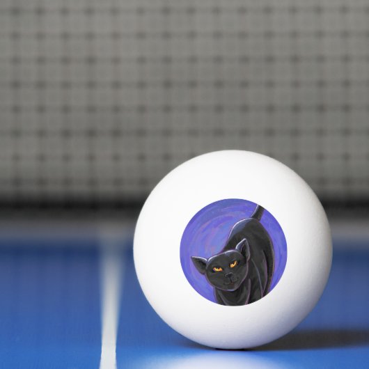 Zwarte kattencadeaus en Accessoires Pingpongballen (Net)
