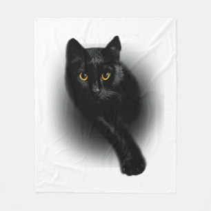 Zwarte Kattenfilters Fleece Deken