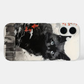 zwarte katteninkt Case-Mate iPhone case (Achterkant (horizontaal))