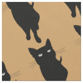 Zwarte kattenkattenkattengotisch kat stof (Close Up)
