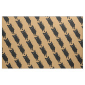 Zwarte kattenkattenkattengotisch kat stof (Fat Quarter)