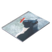 Zwarte kattenknipventilator notitieboek (Linkerzijde)