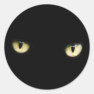 Zwarte kattenogen stickers